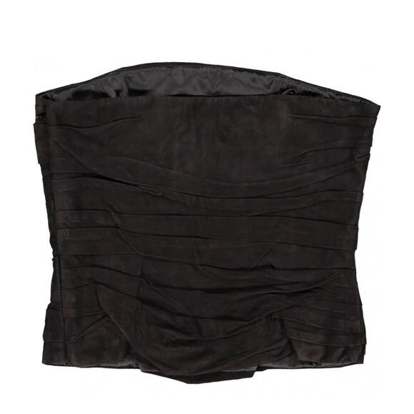 Ralph Lauren Collection Purple Label Vintage Suede Bustier Strapless Top Runway - Picture 3 of 14